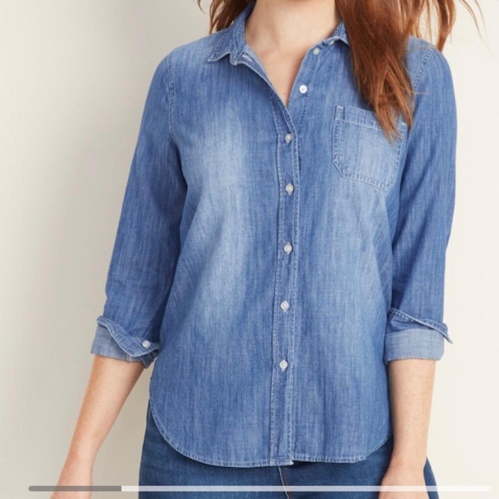 Old Navy Classic Chambray Denim Shirt